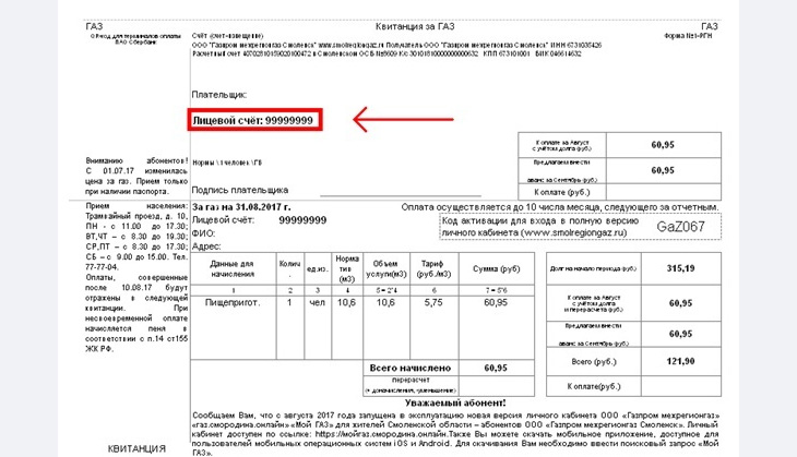 Газ по лицевому счету. Лицевой счет газа. Счет на ГАЗ. Где в квитанции на ГАЗ номер лицевого счета. Код лицевой счет за ГАЗ по адресу.