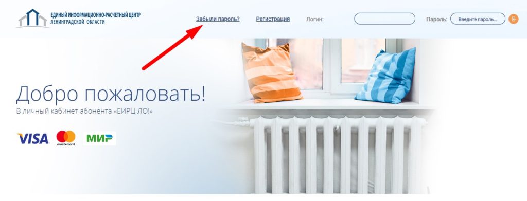 Кнопка Забыли пароль